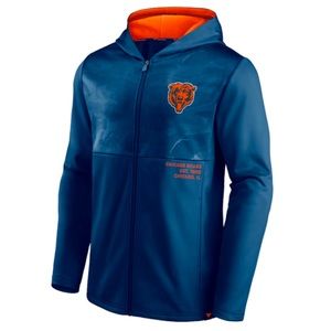 COPY - Dark Navy Chicago Bears Fanatics Branded Defender Full-Zip Hoodie Jacket